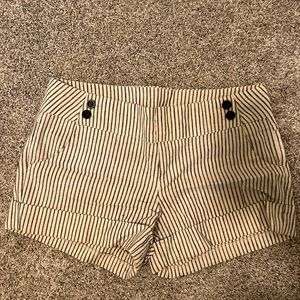 VINTAGE FOREVER 21 linen pinstripe shorts